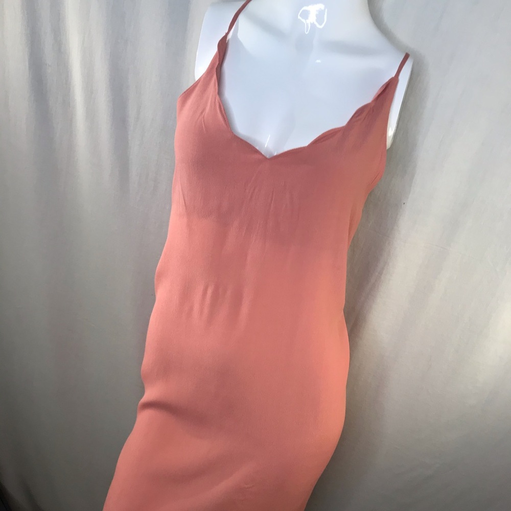 Peachy dress.